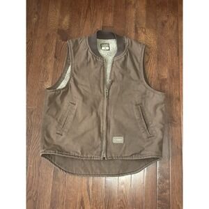 Schmidt Vest - men's Medium- Brown Campus Sherpa Lined Workvest